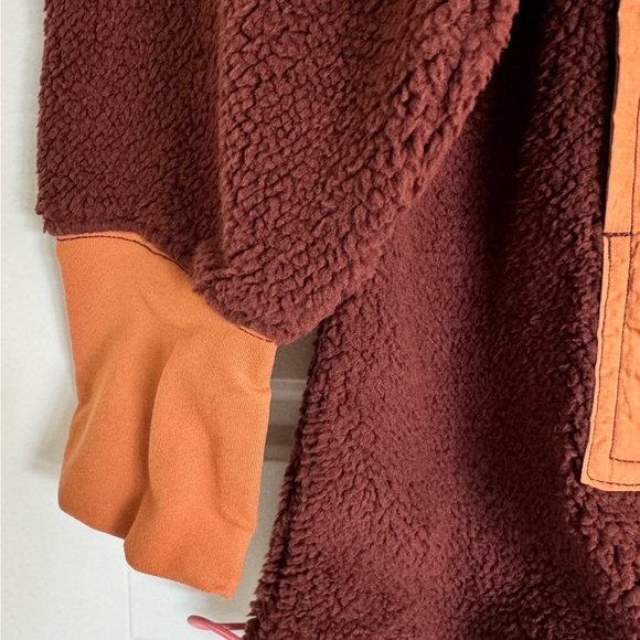 Offline by Aerie Women's Half Zip Fleece‎ Sweatshirt w/Zip Pockets Size XS Brown - Picture 10 of 12